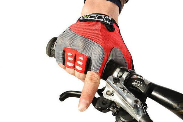 RockBros Non-Slip Breathable Bike Gloves Mens Women's Summer Bicycle Short Gloves Cycling Cycle Gel Pad Short Half Finger Gloves