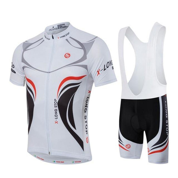 HOT Men MTB Cycling Clothing Summer bike Jersey Bib ShortsWhite Male Outdoor Sports Pro team ropa Bicycle Top Maillot Ciclismo