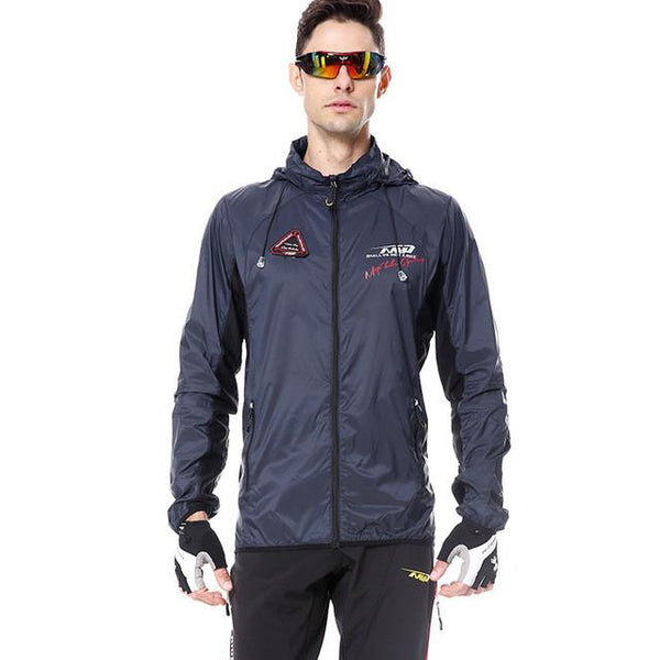 2017 Autumn Hooded Cycling Jacket Windproof Cycling Cloth Jersey Long Sleeve Coat Breathable Men Road Mountain Bike Jacket