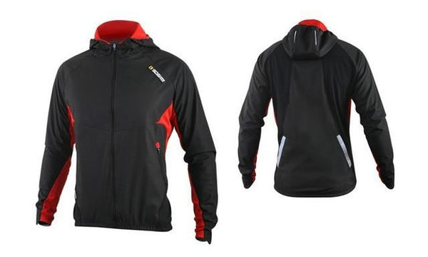 LANCE SOBIKE WINDOUT Winter Outdoor Cycling Jersey Windproof Breathable Riding Coat Men Women Long Sleeves Hooded Clothing