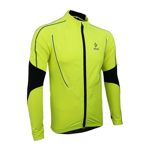 M-XXL Autumn Men Women Cycling Jerseys Warm Fleece Outdoor Sport Riding Jackets Bike Breathable Reflective Long Sleeve Wind Coat