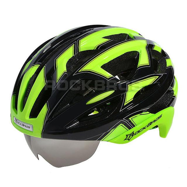 ROCKBROS Bicycle Bike Cycling Helmet EPS+PC Material Ultralight Mountain Bike Equipment 32 Air Vents With 3 Lenses Size:56-62cm