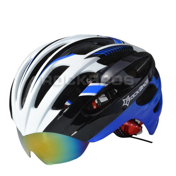 ROCKBROS Bicycle Bike Cycling Helmet EPS+PC Material Ultralight Mountain Bike Equipment 32 Air Vents With 3 Lenses Size:56-62cm