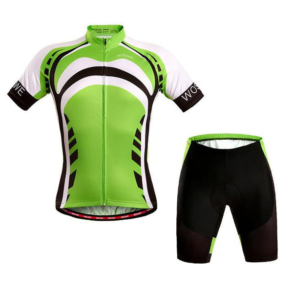 WOSAWE Brand New Cool Cycling Jersey Set Short Sleeve Sportswear Polyester Summer Bike Cycling Clothing Ropa Ciclismo