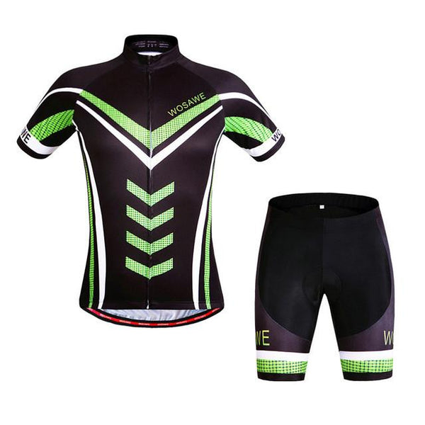 WOSAWE Brand New Cool Cycling Jersey Set Short Sleeve Sportswear Polyester Summer Bike Cycling Clothing Ropa Ciclismo