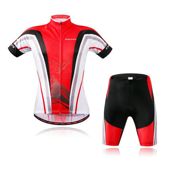 WOSAWE Brand New Cool Cycling Jersey Set Short Sleeve Sportswear Polyester Summer Bike Cycling Clothing Ropa Ciclismo