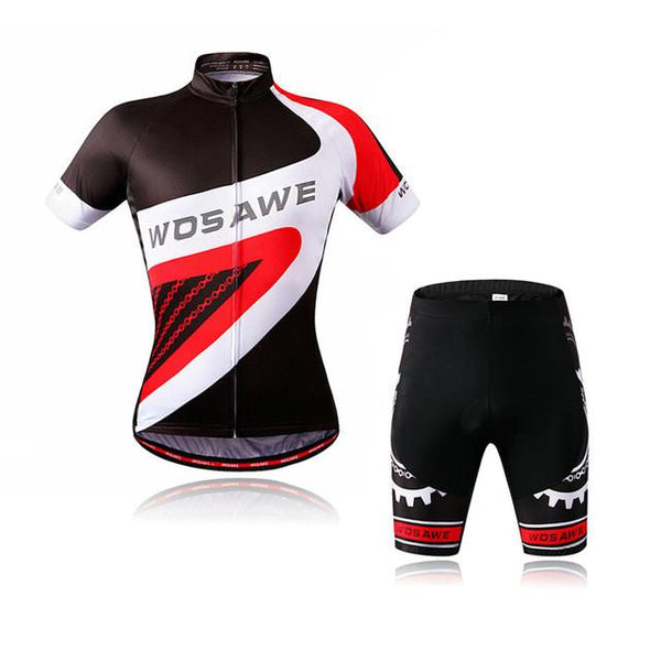 WOSAWE Brand New Cool Cycling Jersey Set Short Sleeve Sportswear Polyester Summer Bike Cycling Clothing Ropa Ciclismo