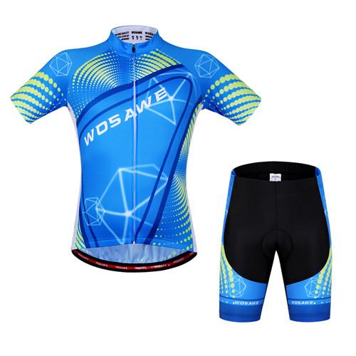 WOSAWE Brand New Cool Cycling Jersey Set Short Sleeve Sportswear Polyester Summer Bike Cycling Clothing Ropa Ciclismo