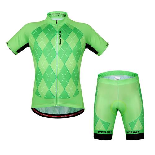 WOSAWE Brand New Cool Cycling Jersey Set Short Sleeve Sportswear Polyester Summer Bike Cycling Clothing Ropa Ciclismo