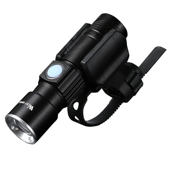 WEST BIKING Bike Light Ultra-Bright Stretch Zoom CREE Q5 200m Bicycle Front LED Flashlight Lamp USB Rechargeable Cycling Light