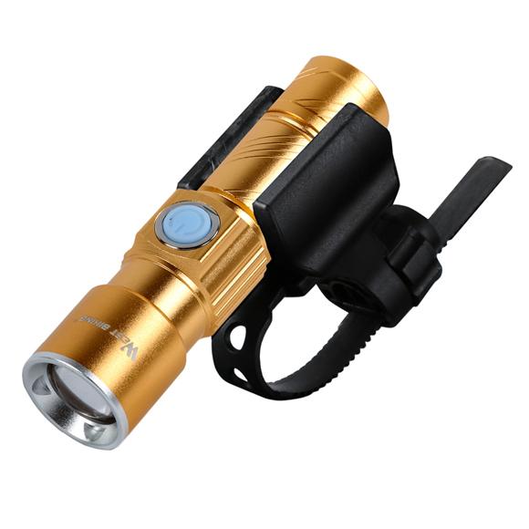 WEST BIKING Bike Light Ultra-Bright Stretch Zoom CREE Q5 200m Bicycle Front LED Flashlight Lamp USB Rechargeable Cycling Light