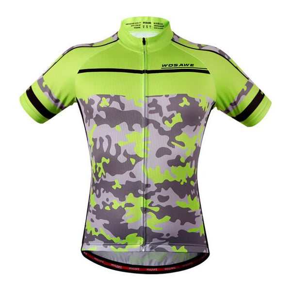 WOSAWE Men Skeleton Bone Cycling Jersey Mountain Road Bike Bicycle Sportswear Ciclismo Short Sleeve Cycle Wear Clothing