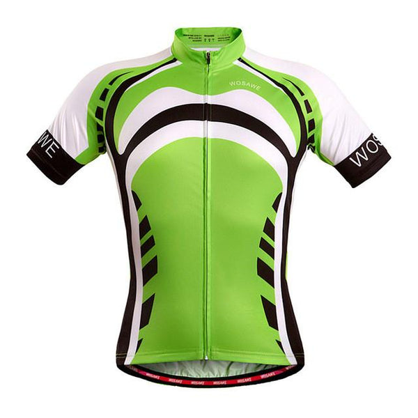 WOSAWE Men Skeleton Bone Cycling Jersey Mountain Road Bike Bicycle Sportswear Ciclismo Short Sleeve Cycle Wear Clothing