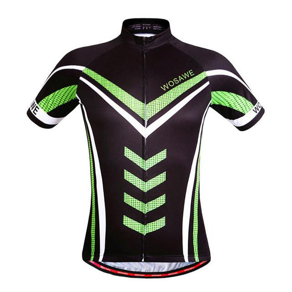 WOSAWE Men Skeleton Bone Cycling Jersey Mountain Road Bike Bicycle Sportswear Ciclismo Short Sleeve Cycle Wear Clothing