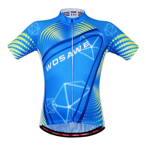 WOSAWE Men Skeleton Bone Cycling Jersey Mountain Road Bike Bicycle Sportswear Ciclismo Short Sleeve Cycle Wear Clothing
