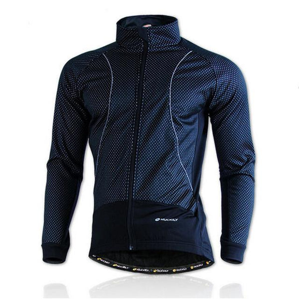 NUCKILY Winter Bike Clothing Rainproof Fleece Coat Thermal Bicycle Windproof Ropa Ciclismo Jacket Bicycle Cycling Jacket Men