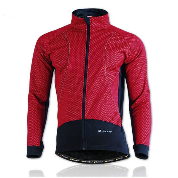 NUCKILY Winter Bike Clothing Rainproof Fleece Coat Thermal Bicycle Windproof Ropa Ciclismo Jacket Bicycle Cycling Jacket Men