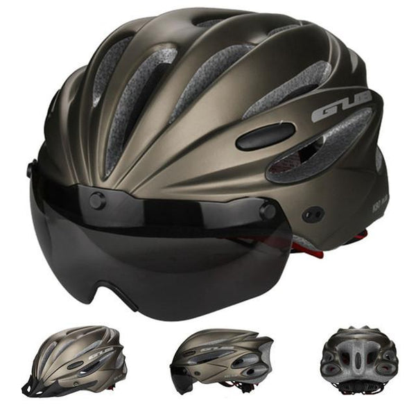 Ultralight Magnetic Goggles Cycling Helmet