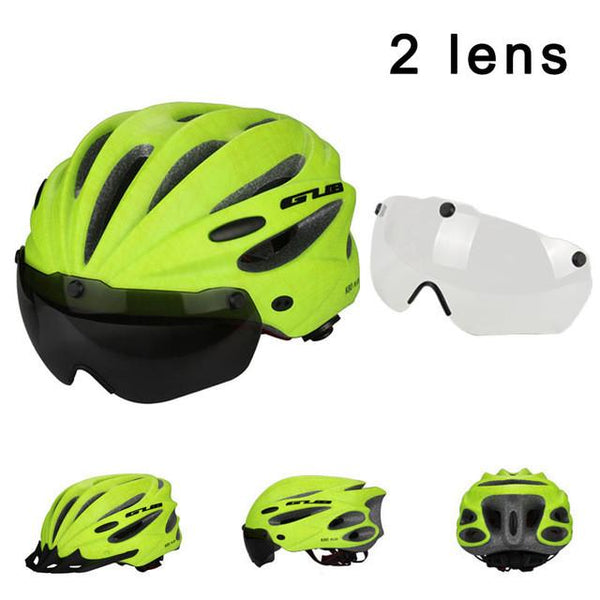 Ultralight Magnetic Goggles Cycling Helmet