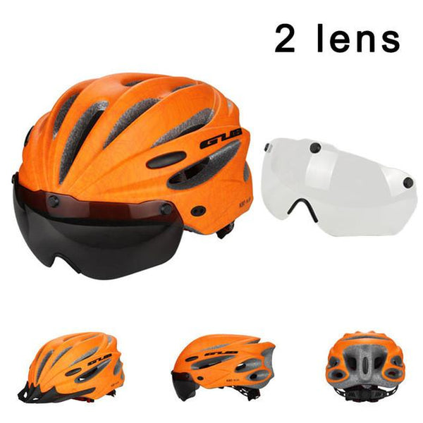 Ultralight Magnetic Goggles Cycling Helmet