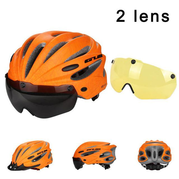 Ultralight Magnetic Goggles Cycling Helmet
