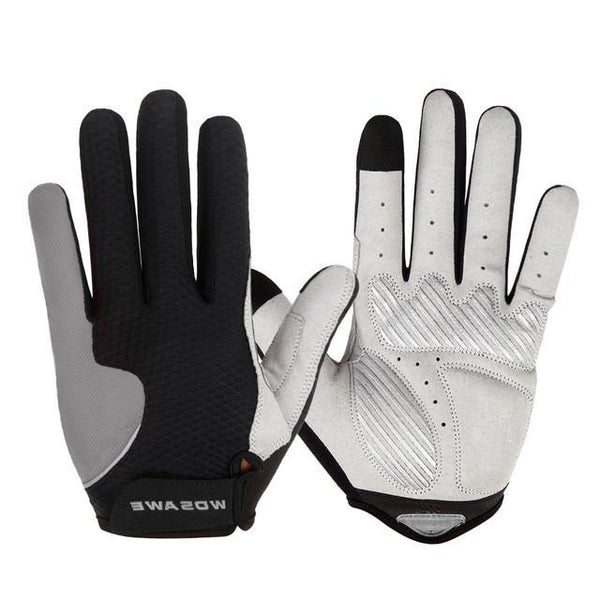 WOSAWE Summer Style Men's Cycling Gloves Women Full Finger Bike Bicycle MTB Gloves Touch Screen Gel Padded Lycra Mittens Glove