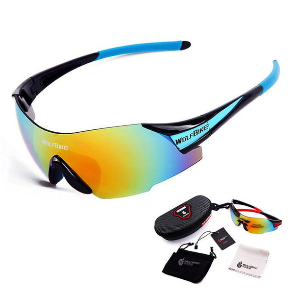 WOSAWE UV400 Cycling Glasses Women's Men's Outdoor Sports Bike Bicycle Windproof Sunglasses 3 Colors 1 Lens with original box