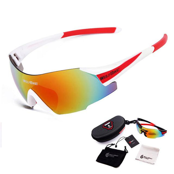 WOSAWE UV400 Cycling Glasses Women's Men's Outdoor Sports Bike Bicycle Windproof Sunglasses 3 Colors 1 Lens with original box