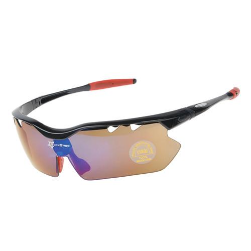 ROCKBROS Polarized Cycling Eyewear Cycling Glasses&5 Lens Bicycle Goggles Bike Eyewear UV400 Sports Sun Glasses TR90 4 Colors