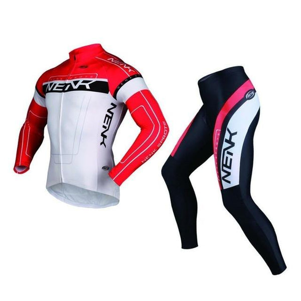 SOBIKE NENK Air Pass Team Men's Cycling Clothing Bike Bicycle Long Sleeve Jersey Jacket And Tights Pants Cooree Bike Equipments