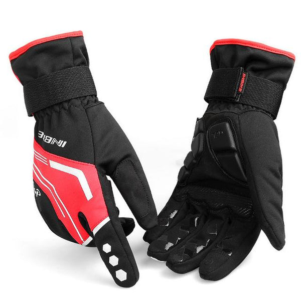 INBIKE 2017 Winter Cycling Gloves Gel Padded Thermal Full Finger Bike Bicycle Gloves Touch Screen Windproof Men's Gloves GW969R