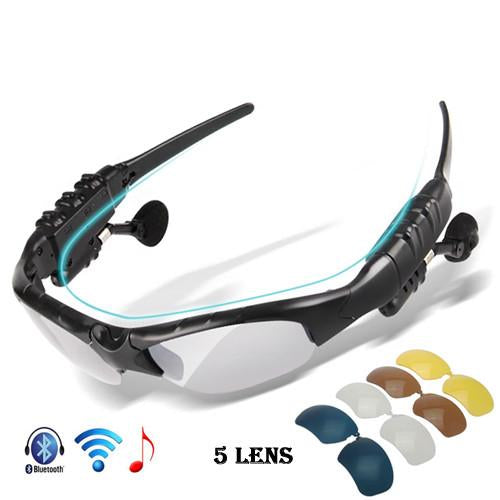 VICTGOAL Polarized Cycling Glasses Bluetooth Men Motorcycling Sunglasses MP3 Phone Bicycle Outdoor Sport 5 Len Sun Glasses M1302