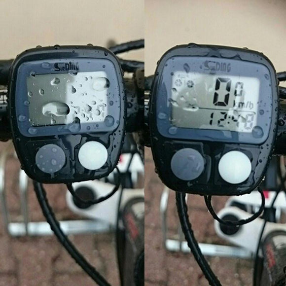 Sunding 1set LED LCD Display Cycling Bicycle Mountain Road MTB Bike Computer Odometer Speedometer Cycle Speedometer new