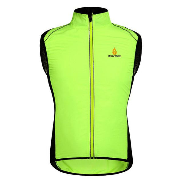 WOSAWE Windproof Cycling Jackets Men Women Riding Waterproof Cycle Clothing Bike Long Sleeve Jerseys Sleeveless Vest Wind Coat
