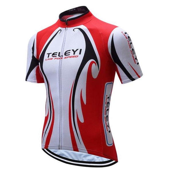 Teleyi Bike Team Men Racing Cycling Jersey Tops Bike Shirt Short Sleeve Bicycle Clothes quick dry Cycling Clothing Ropa Ciclismo