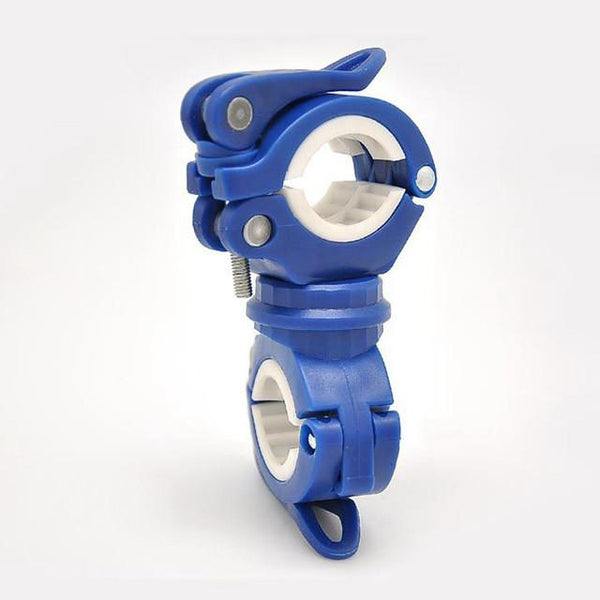 360 Degree Rotation Cycling Bike Flashlight Holder Bicycle Light Torch Mount LED Head Front Light Holder Clip Bike Light Holder