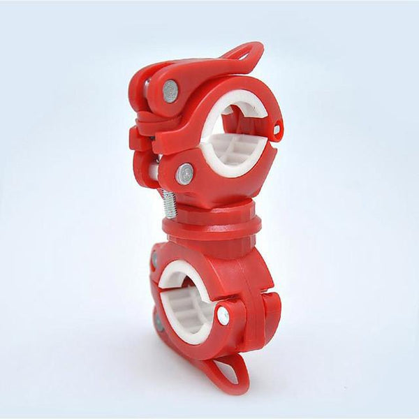360 Degree Rotation Cycling Bike Flashlight Holder Bicycle Light Torch Mount LED Head Front Light Holder Clip Bike Light Holder
