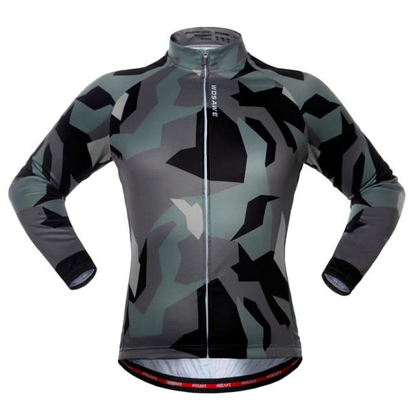 WOSAWE Men Women Cycling Jerseys Autumn Sports Wear Long Sleeved Shirts Summer Reflective Jacket UV Protection Riding Clothing