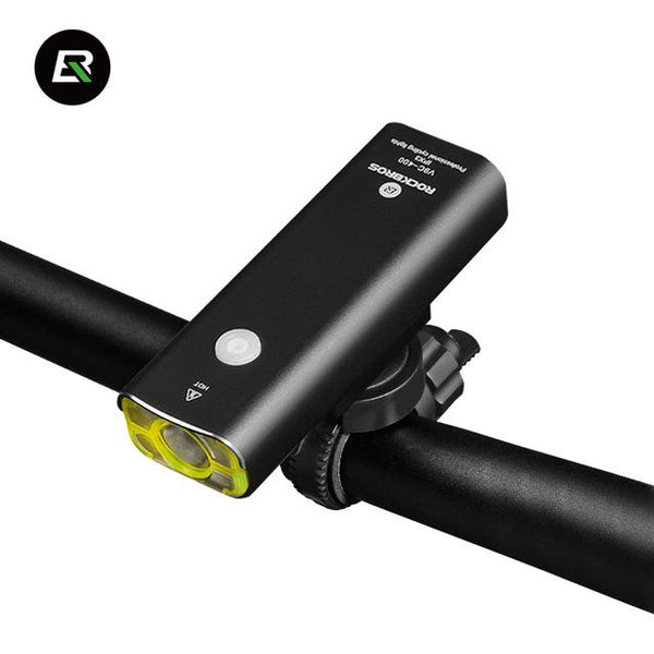 ROCKBROS Aluminum MTB Road Cycling Bike Accessories Flashlight Bycle Front Lamp Rechargeable Light Torch Waterproof Headlight
