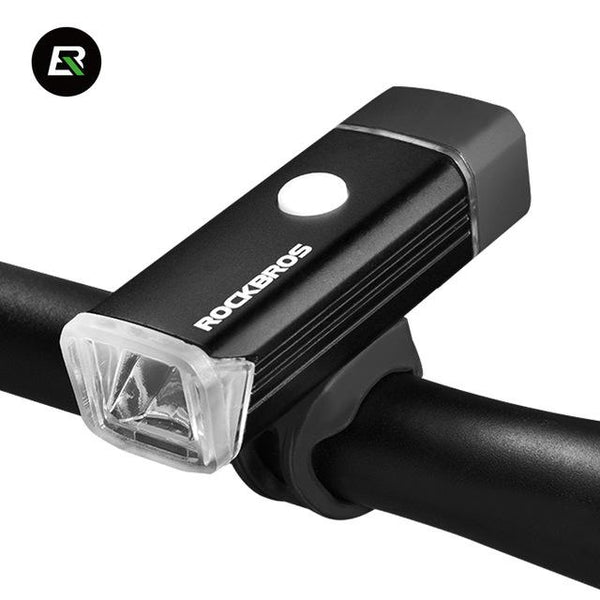 ROCKBROS Aluminum MTB Road Cycling Bike Accessories Flashlight Bycle Front Lamp Rechargeable Light Torch Waterproof Headlight
