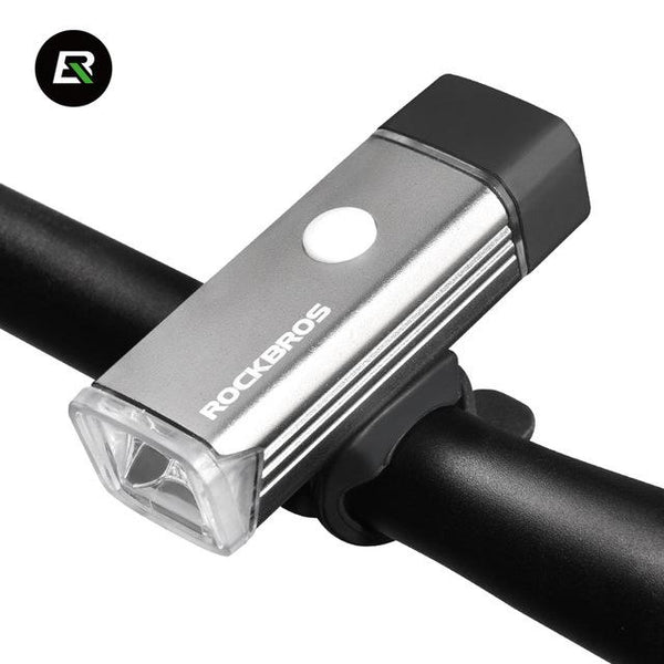 ROCKBROS Aluminum MTB Road Cycling Bike Accessories Flashlight Bycle Front Lamp Rechargeable Light Torch Waterproof Headlight