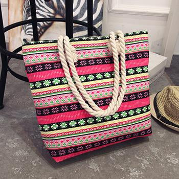 Mara's Dream 2018 Casual Women Floral Large Capacity Tote Canvas Shoulder Bag Shopping Bag Beach Bags Casual Tote Feminina