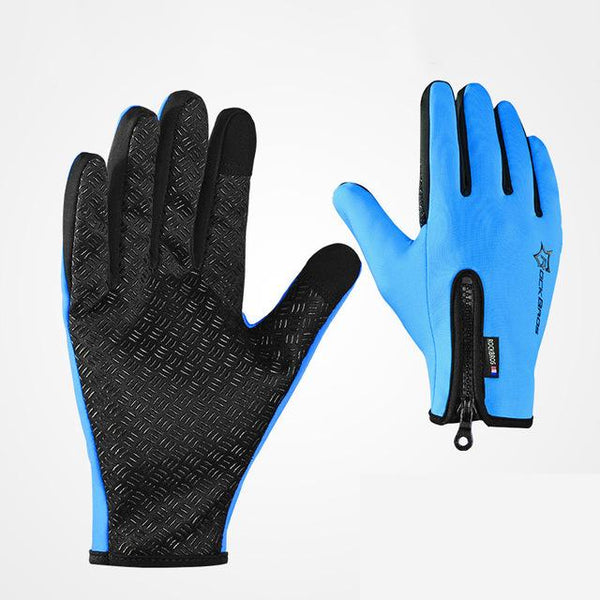 ROCKBROS Winter Gloves Fleece Thermal Warm Bike Sport Gloves Motorcycle Cycling Bicycle Equipment Gloves Full Finger Phone Glove