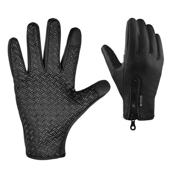 ROCKBROS Winter Gloves Fleece Thermal Warm Bike Sport Gloves Motorcycle Cycling Bicycle Equipment Gloves Full Finger Phone Glove