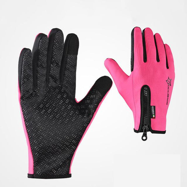 ROCKBROS Winter Gloves Fleece Thermal Warm Bike Sport Gloves Motorcycle Cycling Bicycle Equipment Gloves Full Finger Phone Glove
