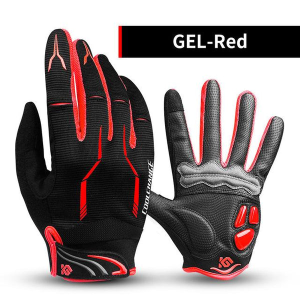 CoolChange Cycling Gloves Touch Screen GEL Bike Sport Shockproof Gloves For Man Woman MTB Road Bicycle Full Finger Phone Glove