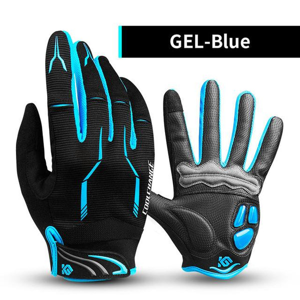 CoolChange Cycling Gloves Touch Screen GEL Bike Sport Shockproof Gloves For Man Woman MTB Road Bicycle Full Finger Phone Glove