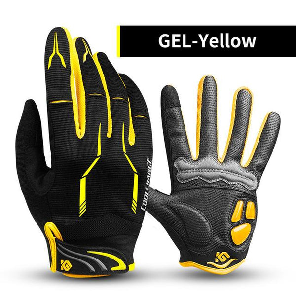 CoolChange Cycling Gloves Touch Screen GEL Bike Sport Shockproof Gloves For Man Woman MTB Road Bicycle Full Finger Phone Glove