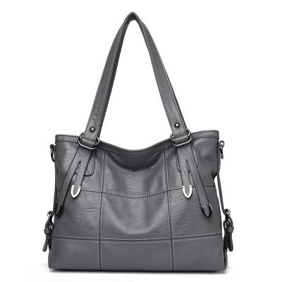 YASICAIDI Patchwork Women Shoulder Bag High Quality Black Pu Leather Women Handbag Vintage Stitching Large Crossbody BagTote Bag