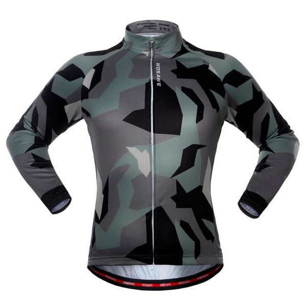 2017 new WOSAWE Spring Autumn Unisex Long Sleeve Cycling Jersey Quick Dry Windproof Cycling Top Jersey For Men And Women fcfb